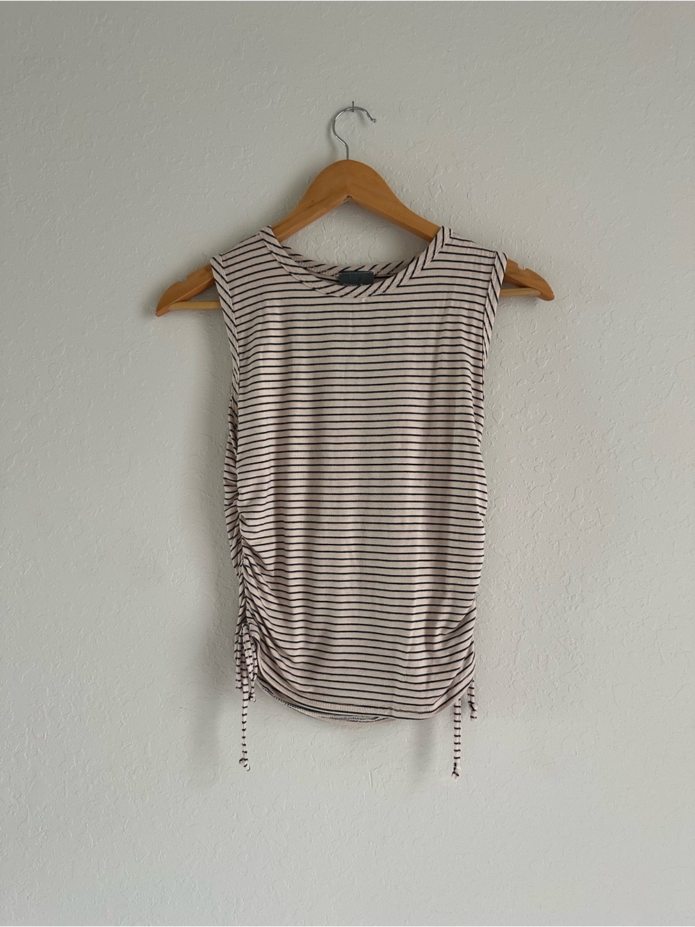 Olivia Rae Cream and Black Striped Sleeveless Tank